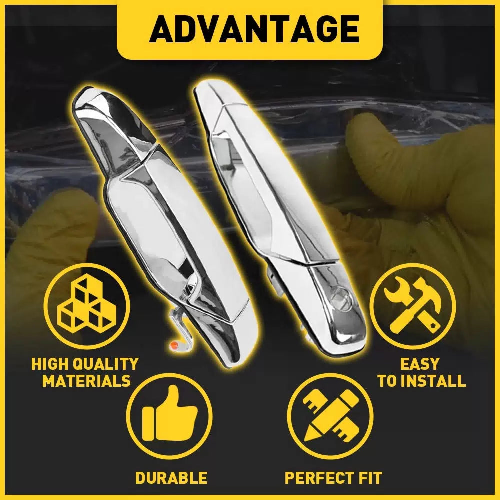 OuterDoor Handle For 2007-13 Chevrolet Silverado 1500 Chrome 2500 Front LH+RH EA 6B93BC-57 [4]