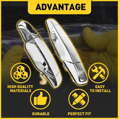 OuterDoor Handle For 2007-13 Chevrolet Silverado 1500 Chrome 2500 Front LH+RH EA 6B93BC-57 [4]