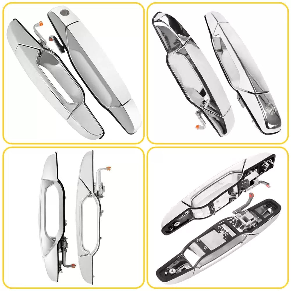 OuterDoor Handle For 2007-13 Chevrolet Silverado 1500 Chrome 2500 Front LH+RH EA 6B93BC-57 [8]