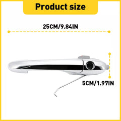 Outer Door Handle Fit For 2012-2019 Fiat 500 Front Left Driver Side Chrome A 6B93BC-57 [2]