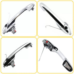 Outer Door Handle Fit For 2012-2019 Fiat 500 Front Left Driver Side Chrome A 6B93BC-57 [3]