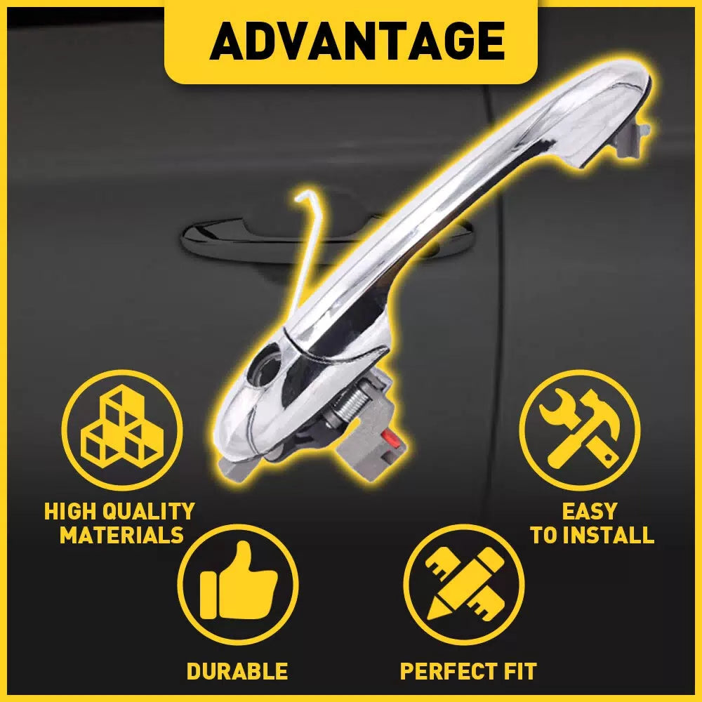 Outer Door Handle Fit For 2012-2019 Fiat 500 Front Left Driver Side Chrome A 6B93BC-57 [6]