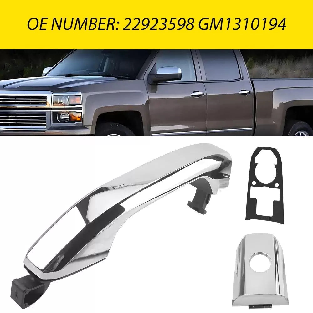 Outer Door Handle For 2014-2022 Chevrolet Silverado 1500 Chrome Front Left EOA 6B93BC-57 [1]