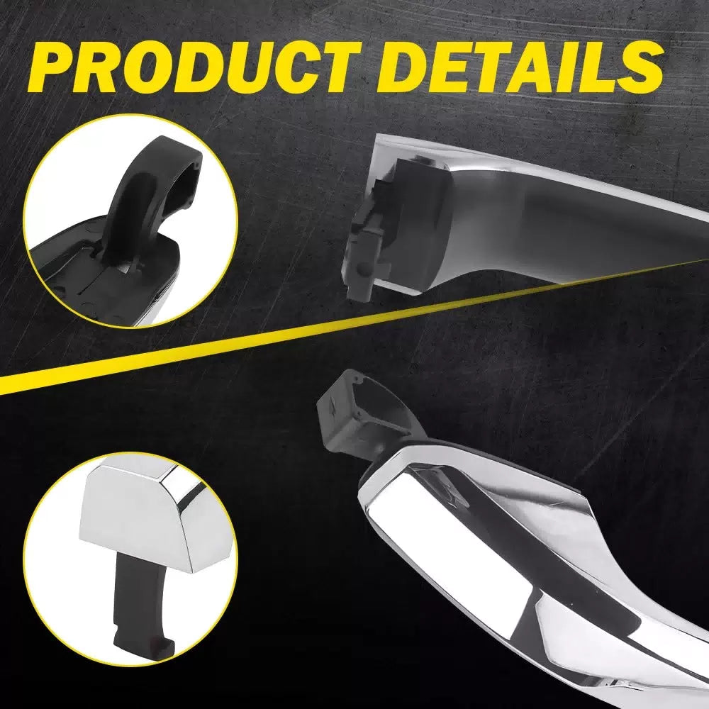 Outer Door Handle For 2014-2022 Chevrolet Silverado 1500 Chrome Front Left EOA 6B93BC-57 [6]