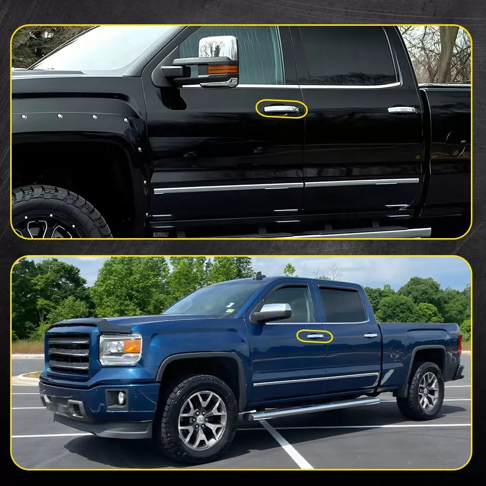 Outer Door Handle For 2014-2022 Chevrolet Silverado 1500 Chrome Front Left EOA 6B93BC-57 [9]