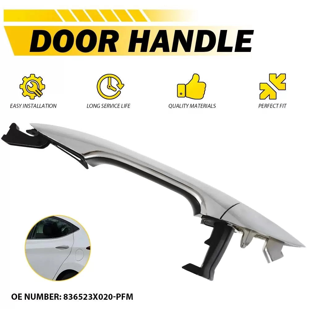 Outside Door Handle Rear Driver Side Fit 2011-16 Hyundai Elantra 836523X020-PFM 6B93BC-57 [10]