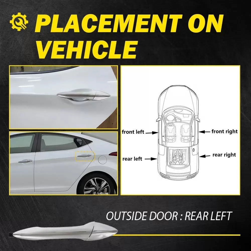 Outside Door Handle Rear Driver Side Fit 2011-16 Hyundai Elantra 836523X020-PFM 6B93BC-57 [6]
