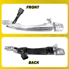 Outside Exterior Door Handle Black Front Driver Side For 2017-20 Nissan Rogue EA 6B93BC-57 [2]