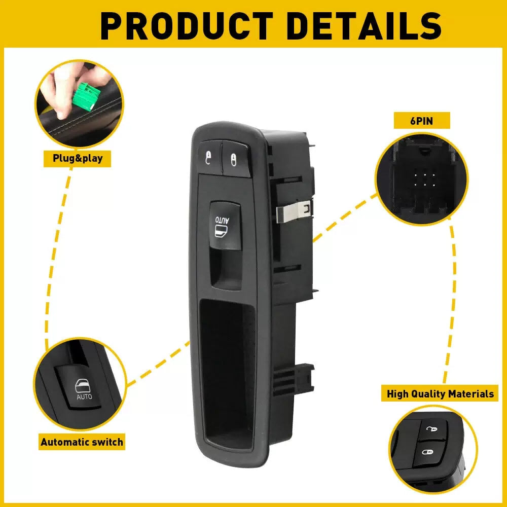 POWER WINDOW DOOR LOCK SWITCH PASSENGER SIDE FOR 2014-2019 JEEP GRAND CHEROKEE 6B93BC-57 [5]