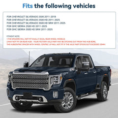 Pair 1" 8x180 Hub Centric Wheel Spacers For Chevy Silverado 2500 HD Front Only 6B93BC-57 [3]