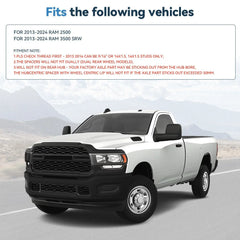 Pair 2 inch 8x6.5 Hub Centric Wheel Spacers 14x1.5 For 2013-2024 Ram 2500 3500 6B93BC-57 [3]