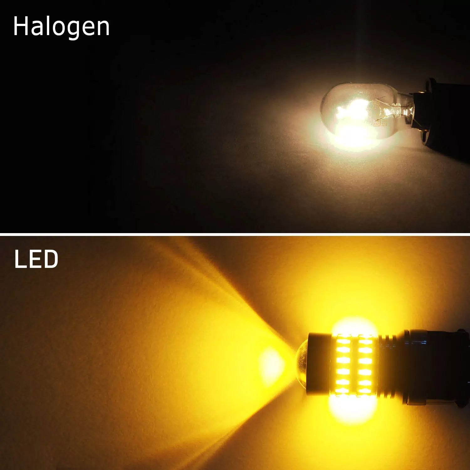 Pair 48smd Turn Signal Light 3157 Amber Yellow LED Bulb for 01~12 Ford Escape 6B93BC-57 [10]