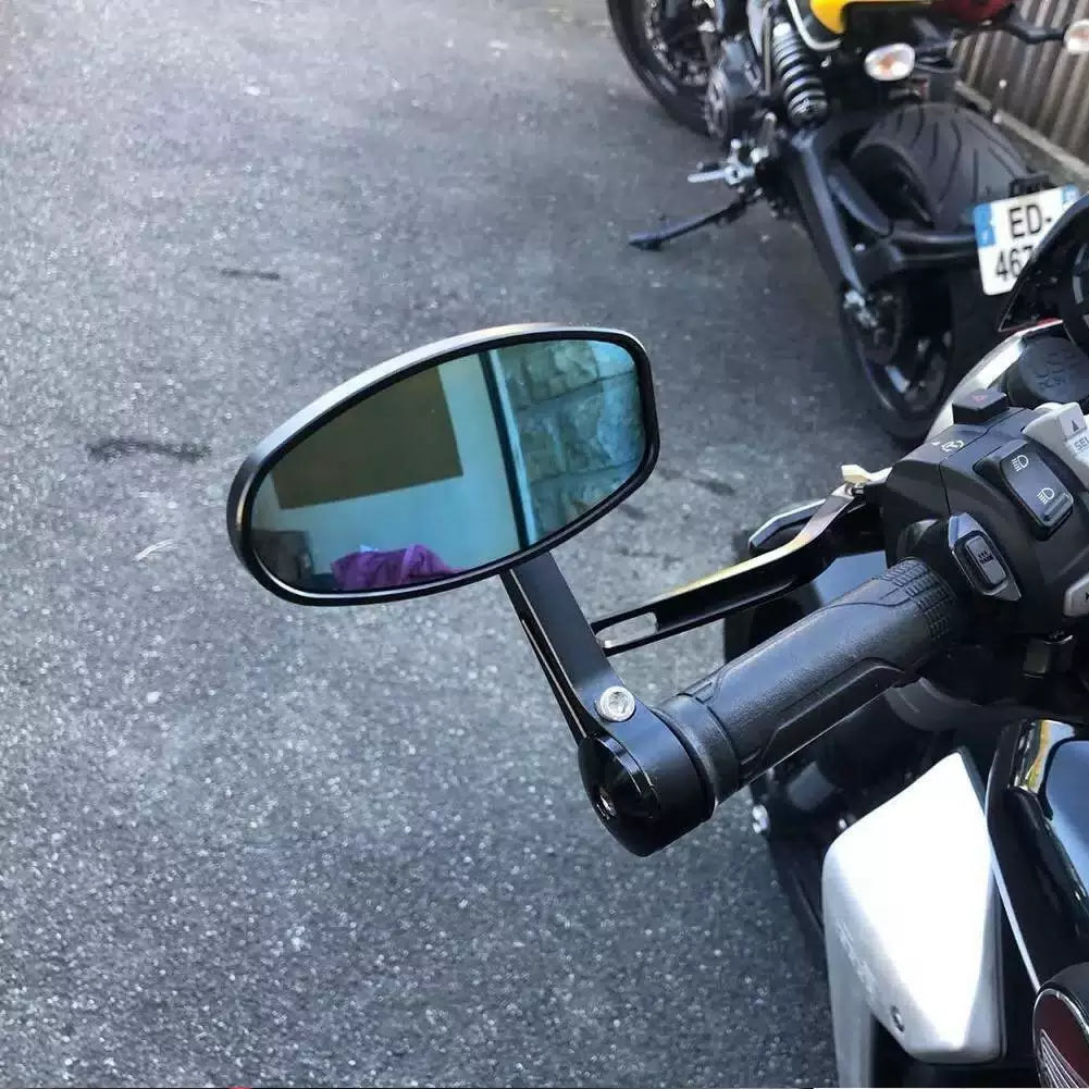 Pair 7/8" 22mm Hollow Bar End Mirror Rearview For Honda Grom MSX125 Custom 125cc [9]