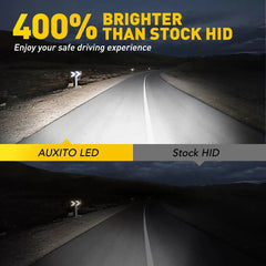 Pair AUXITO D3S D3R LED Headlight Bulbs Kit 6000K White HID Conversion Lamp EOA AUXITO [3]