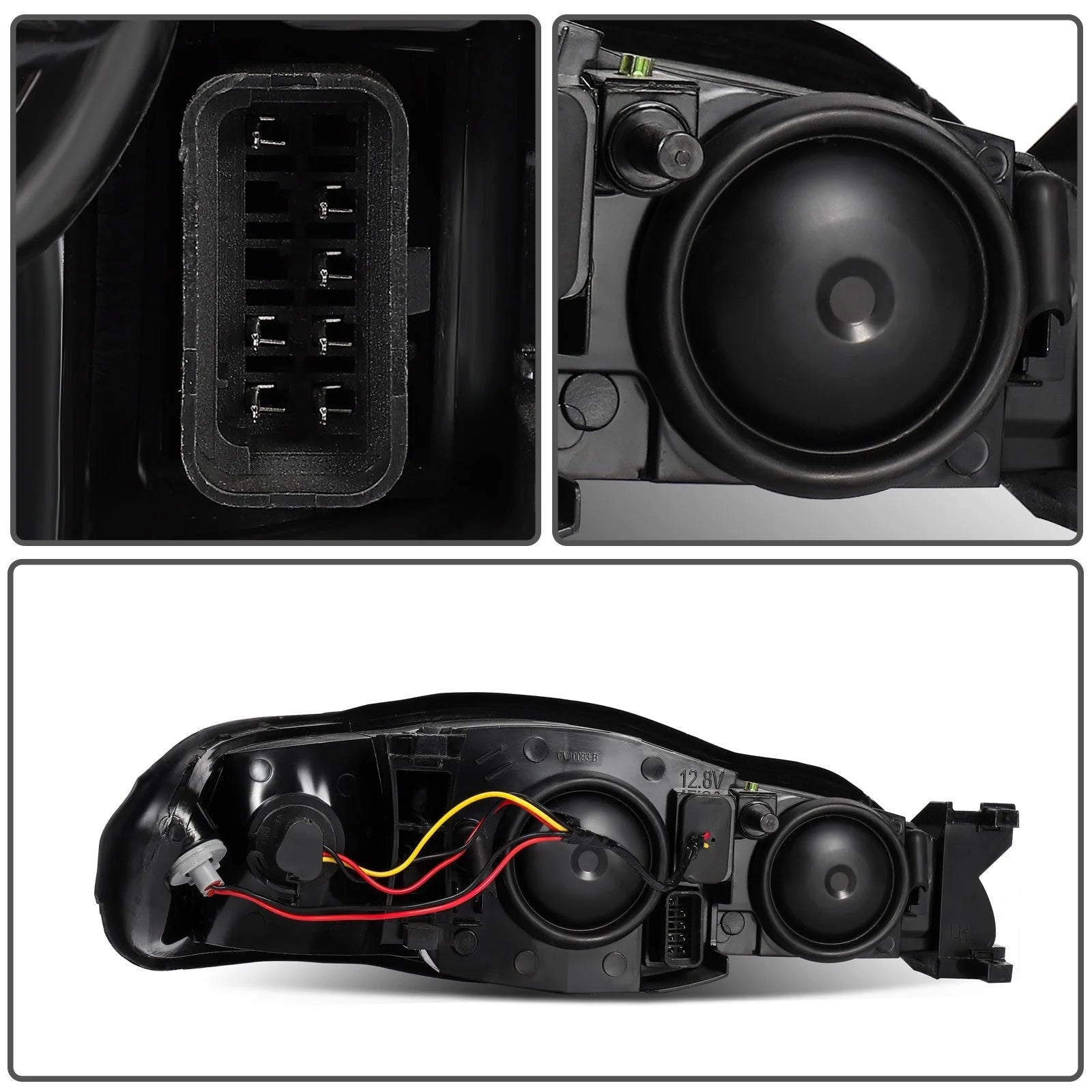 Pair Black Headlights Assembly For 2000-2005 Chevy Monte Carlo Couple 2-Door 6B93BC-57 [9]