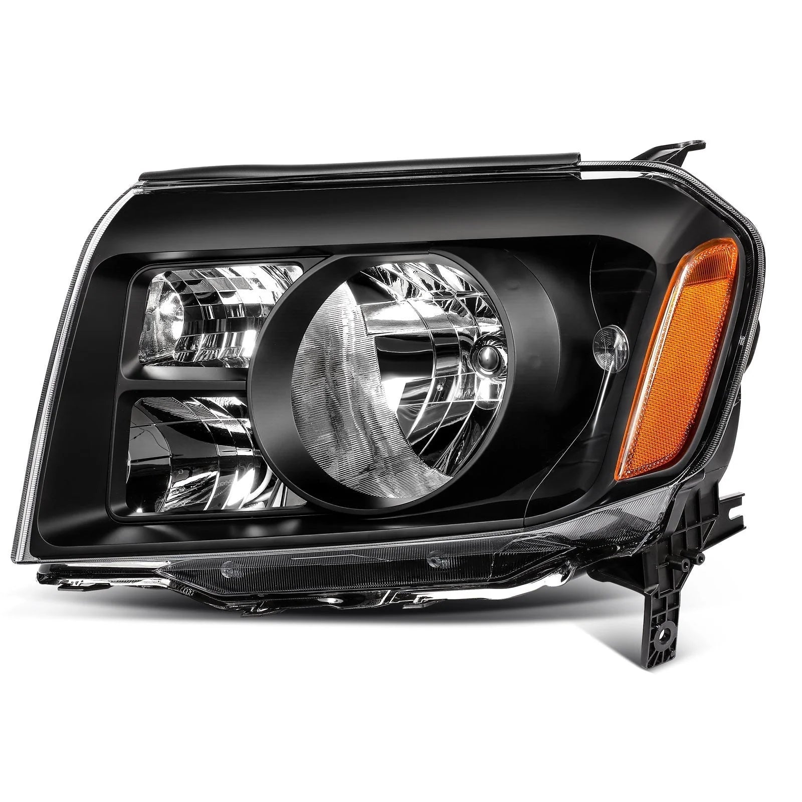 Pair Black Housing Clear Lens Headlights Assembly For Honda Pilot 2009-2011 3.5L 6B93BC-57 [5]