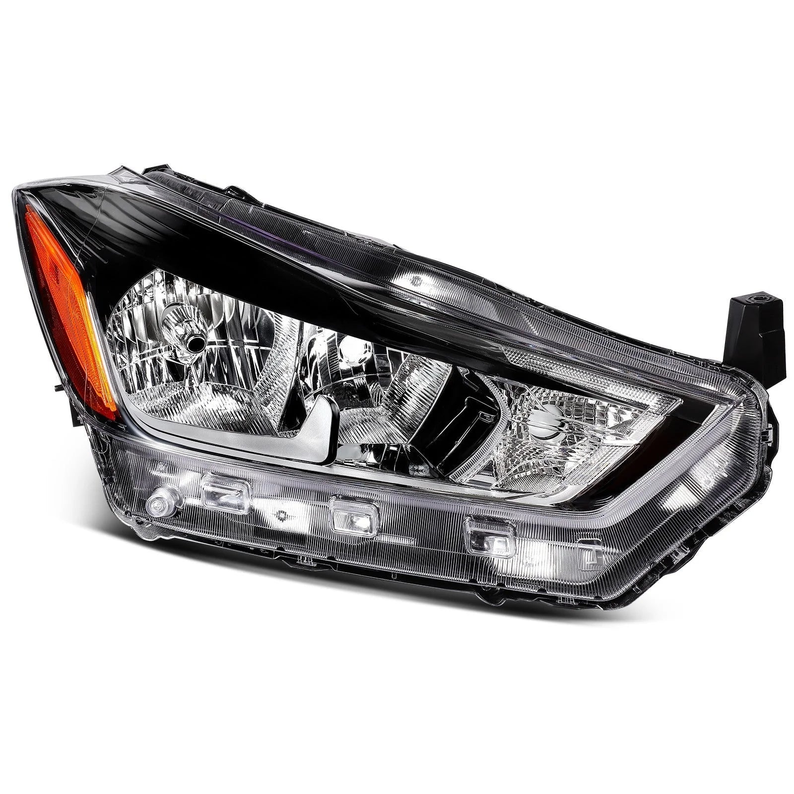 Pair Black Housing Headlights Assembly For Nissan For Kicks 2017-2020 1.6L KOEEP [3]