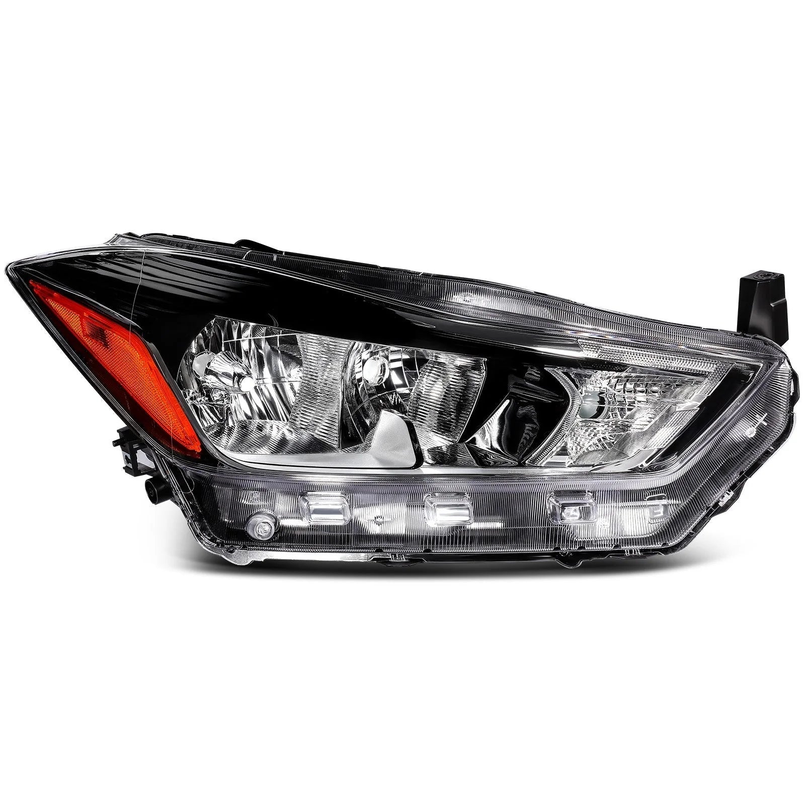 Pair Black Housing Headlights Assembly For Nissan For Kicks 2017-2020 1.6L KOEEP [4]