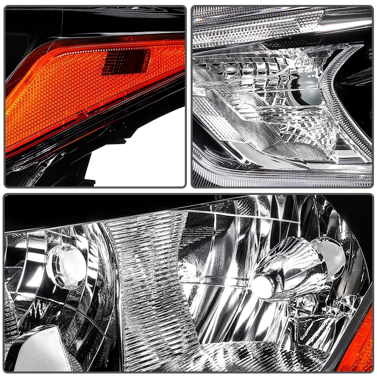 Pair Black Housing Headlights Assembly For Nissan For Kicks 2017-2020 1.6L KOEEP [8]