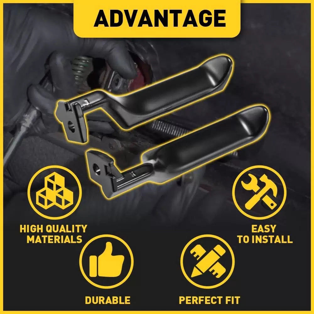 Pair Black Metal Inside Door Handles LH RH For 87-96 Ford F150 F250 F350 Truck 6B93BC-57 [5]