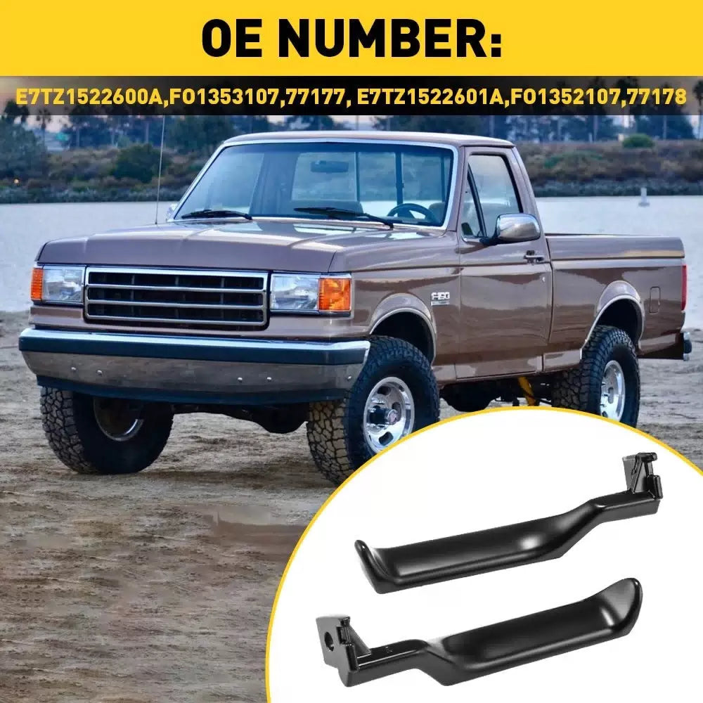 Pair Black Metal Inside Door Handles LH RH For 87-96 Ford F150 F250 F350 Truck 6B93BC-57 [6]