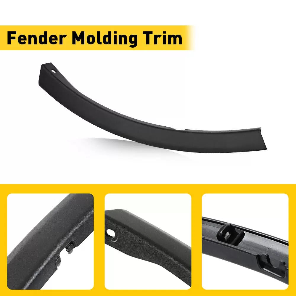Pair Bumper Front Side Trim Molding LH&RH Fit for 16-18 Toyota Rav4 521120R050 6B93BC-57 [2]