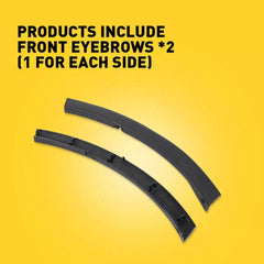 Pair Bumper Front Side Trim Molding LH&RH Fit for 16-18 Toyota Rav4 521120R050 6B93BC-57 [4]