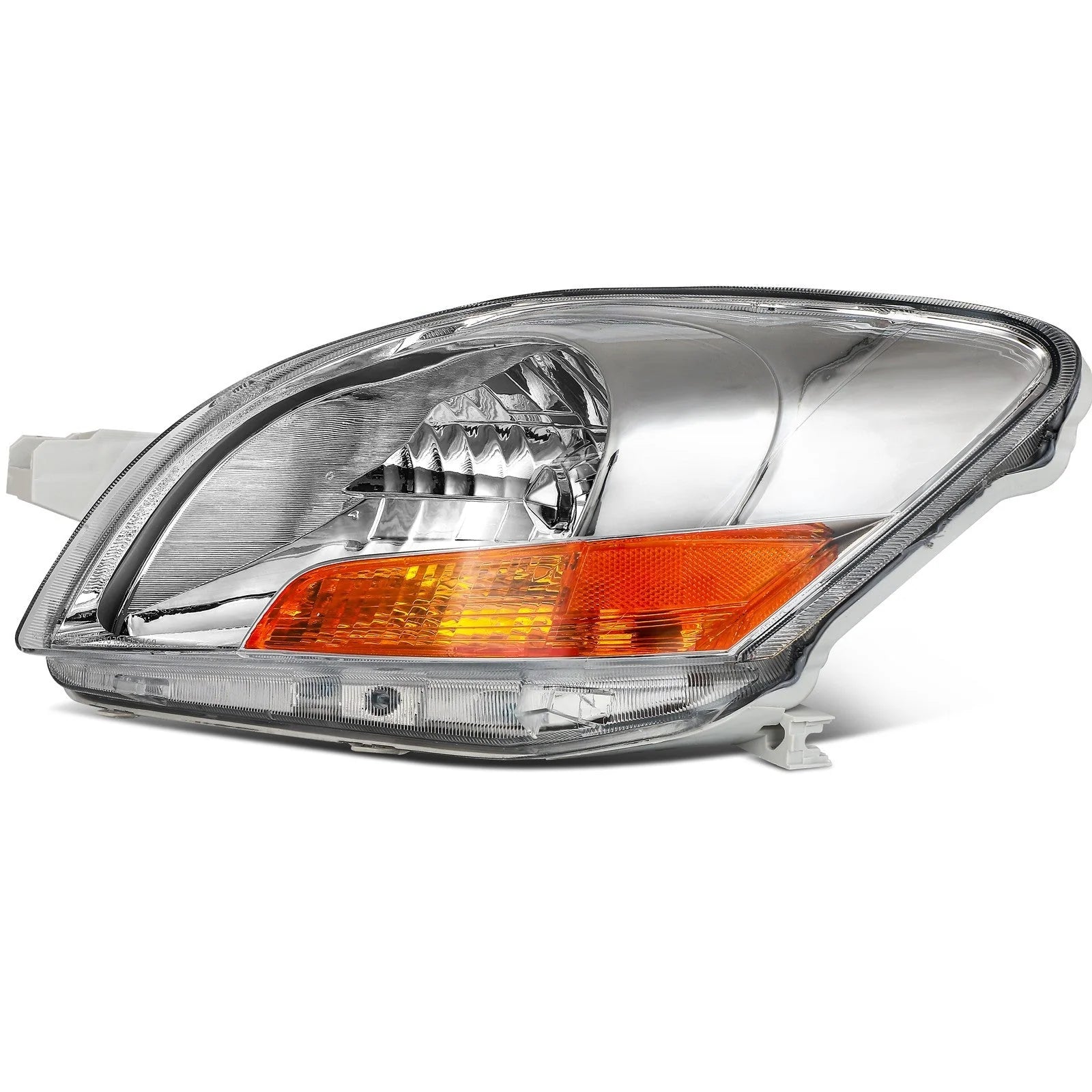 Pair Chrome Headlights Assembly For 2007-2011 Toyota Yaris 1.5L Sedan 4-Door 6B93BC-57 [5]