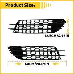 Pair Front Bumper Grill Fog Light Lamp Cover Trim For 2012-2015 Audi A6 C7 Sedan 6B93BC-57 [2]