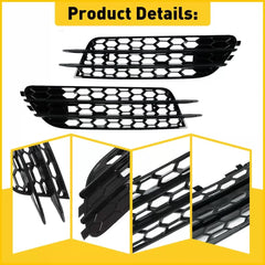 Pair Front Bumper Grill Fog Light Lamp Cover Trim For 2012-2015 Audi A6 C7 Sedan 6B93BC-57 [3]