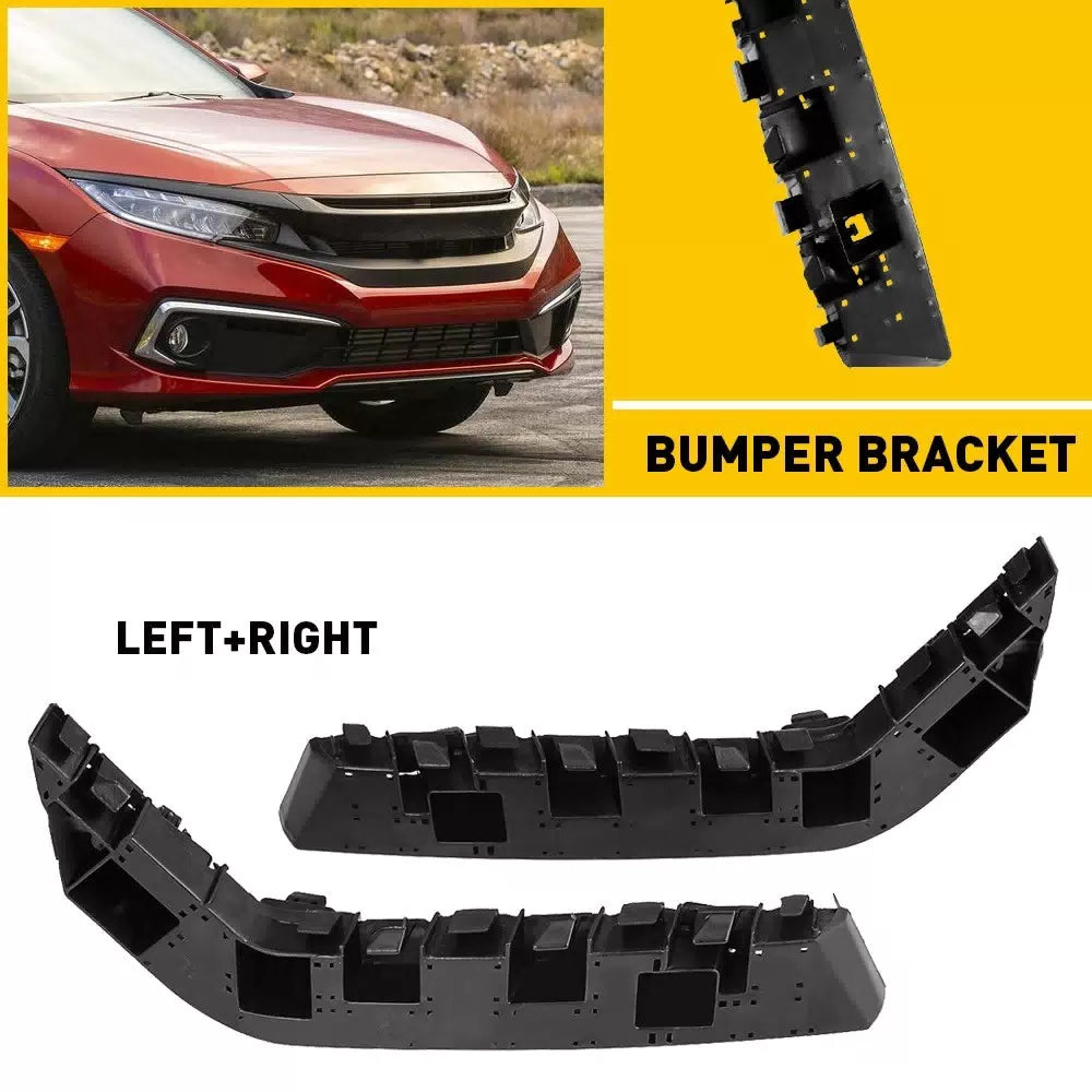 Pair Front Bumper Retainer Bracket for Honda 2016-2021 Civic Left Right Side EOA 6B93BC-57 [1]