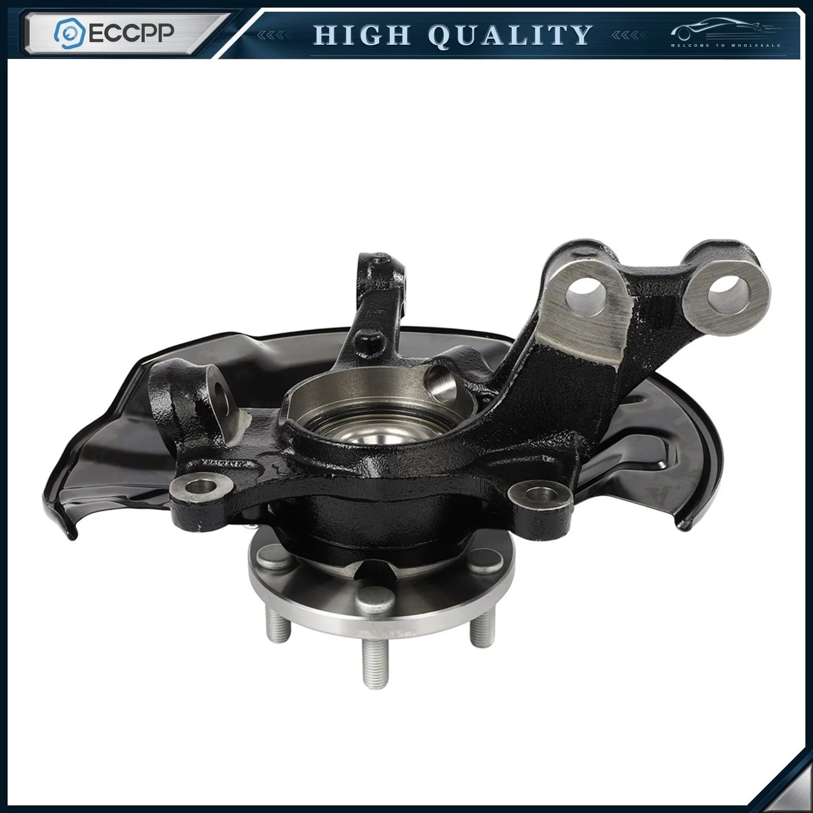 Pair Front Left Right Wheel Hub Bearing & Knuckles For Toyota Corolla 2014-2018 KOEEP [2]