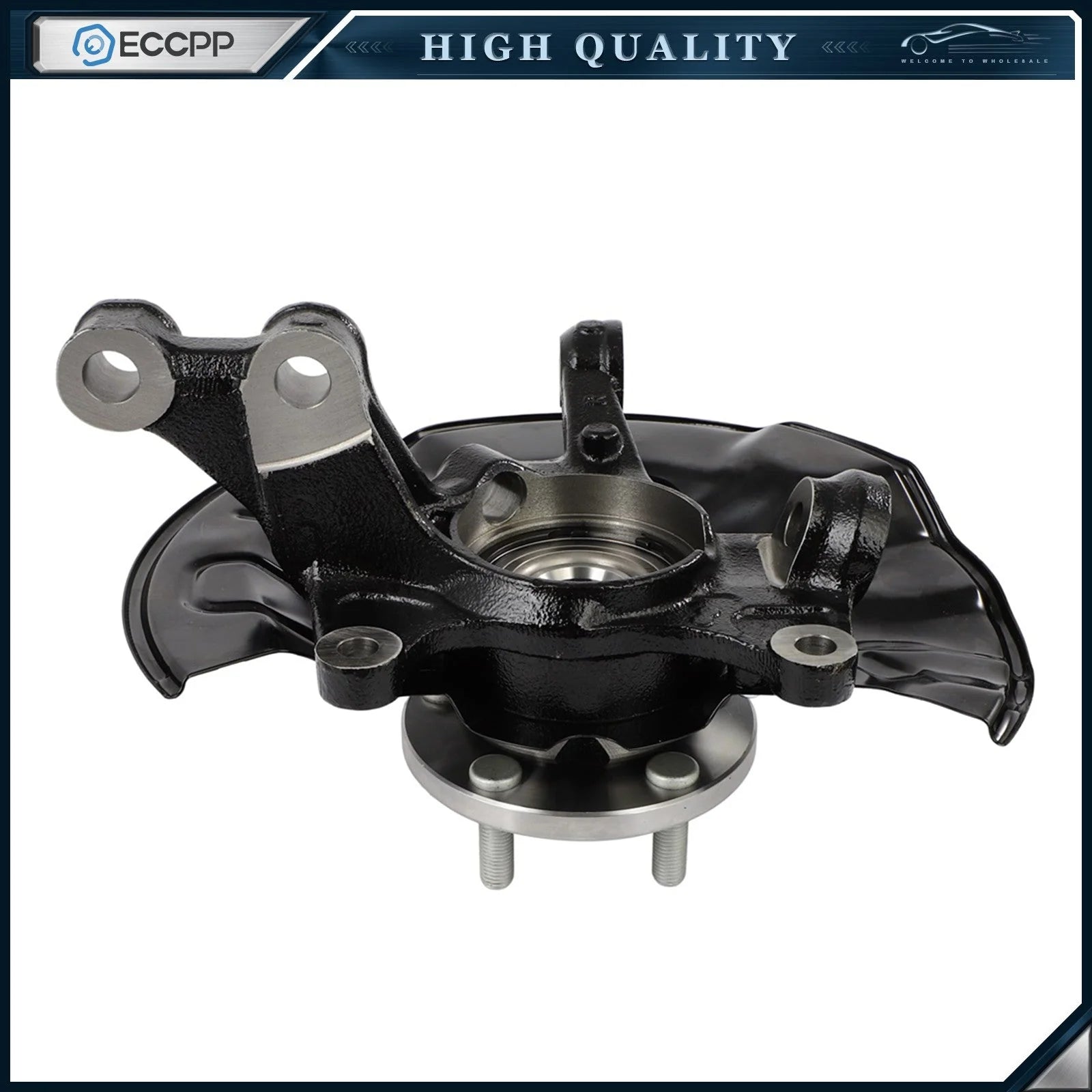 Pair Front Left Right Wheel Hub Bearing & Knuckles For Toyota Corolla 2014-2018 KOEEP [3]