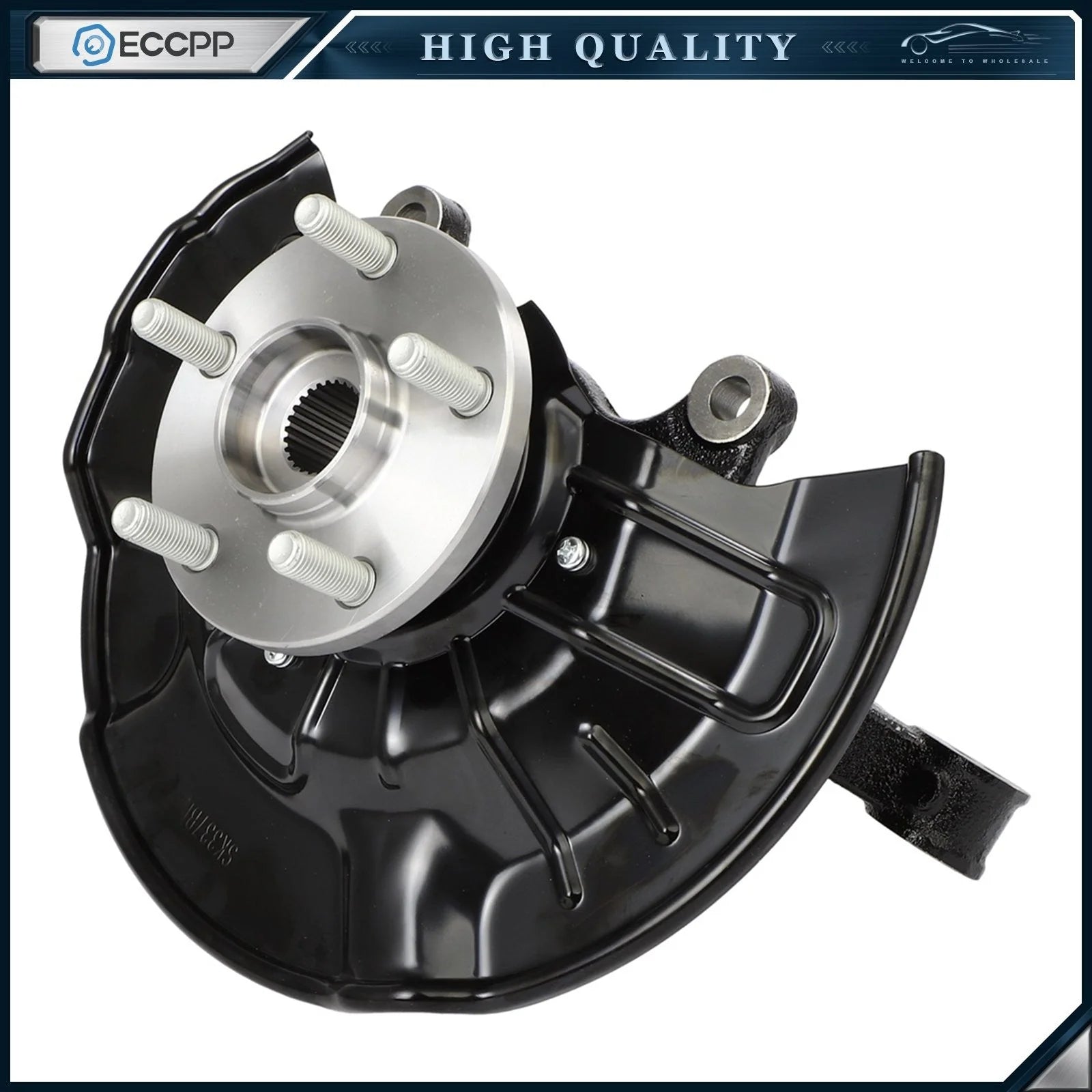 Pair Front Left Right Wheel Hub Bearing & Knuckles For Toyota Corolla 2014-2018 KOEEP [5]