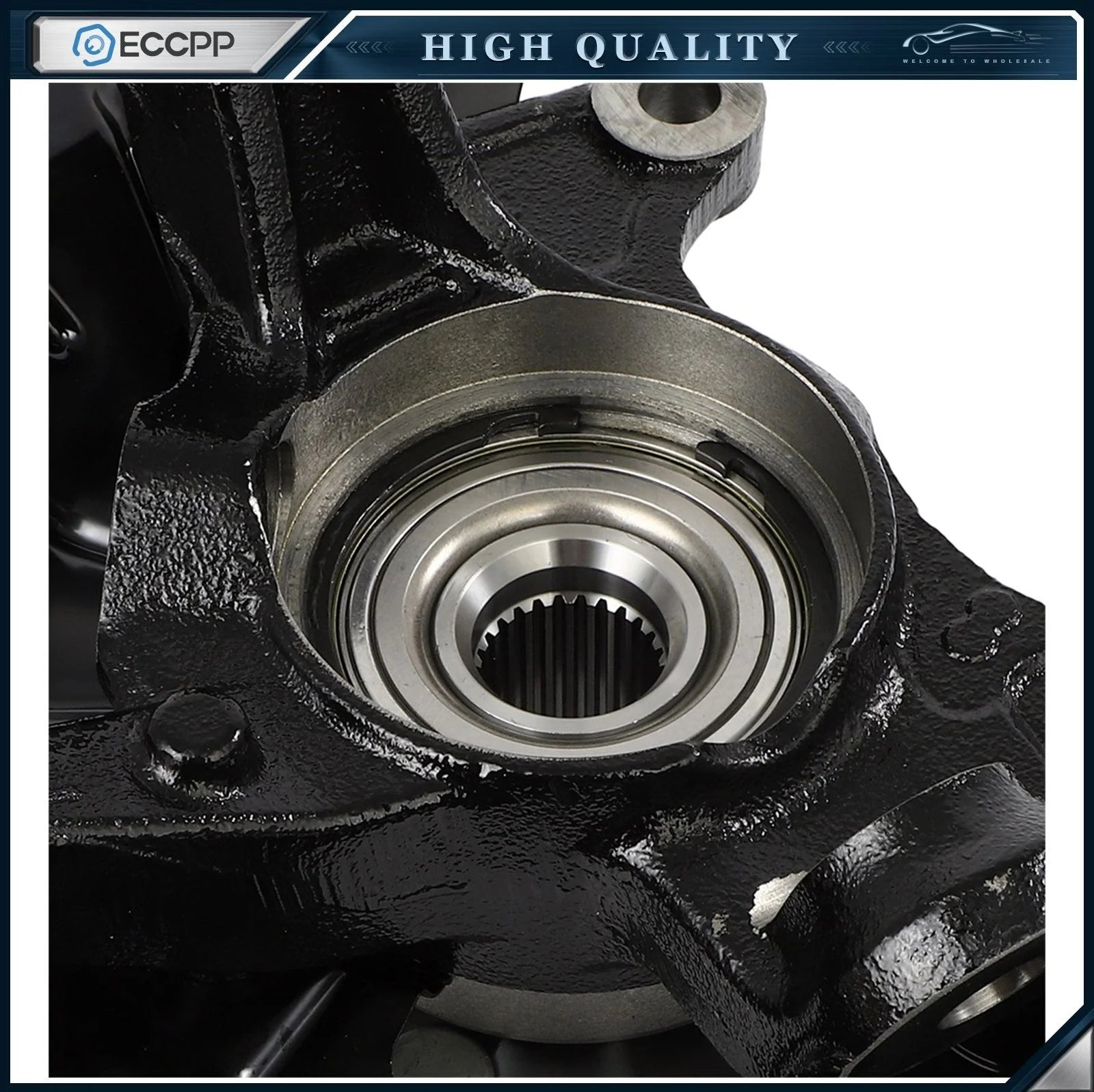 Pair Front Left Right Wheel Hub Bearing & Knuckles For Toyota Corolla 2014-2018 KOEEP [7]
