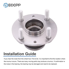 Pair Front Wheel Hub Bearings For Mazda Miata RWD 1990-2001 2002 2003 2004 2005 6B93BC-57 [4]