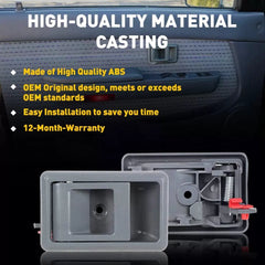 Pair Handle Inside 1995-2000 For Tacoma Truck Grey Inner Interior Door Handles 6B93BC-57 [4]