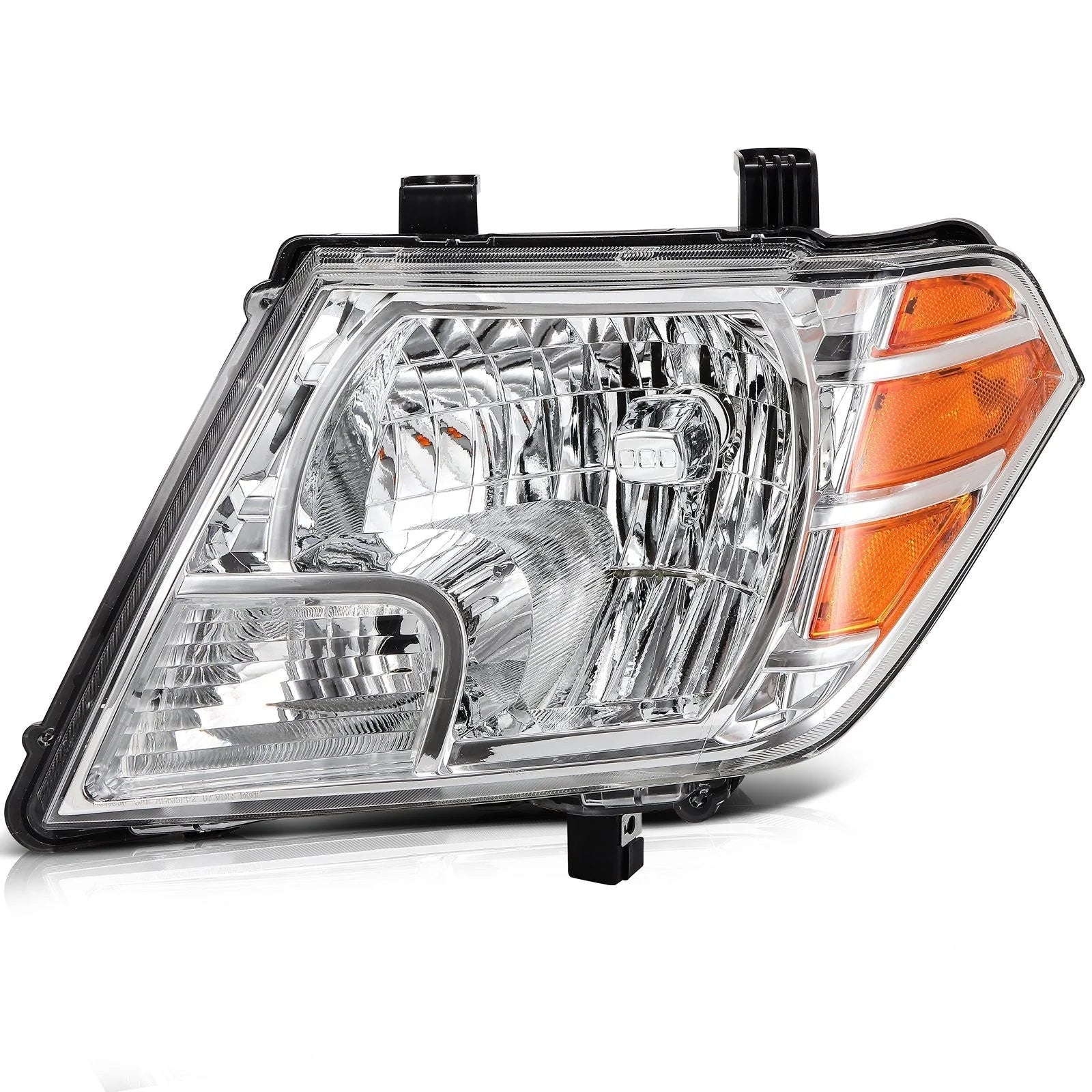 Pair Headlights Assembly For 2009-2019 Nissan For Frontier Truck Chrome Amber 6B93BC-57 [7]