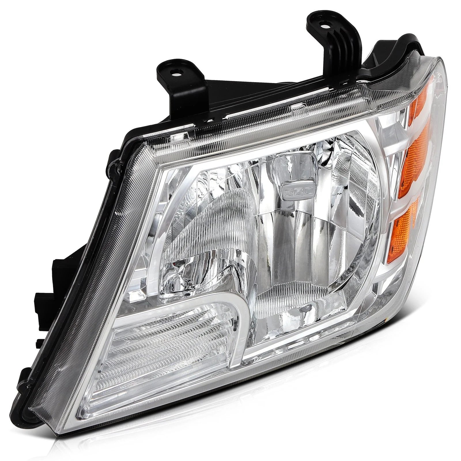 Pair Headlights Assembly For 2009-2019 Nissan For Frontier Truck Chrome Amber 6B93BC-57 [9]