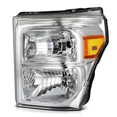 Pair Headlights For 2011-2016 Ford F-250 F-350 F-450 F-550 Super Duty Chrome KOEEP [4]