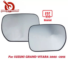 Pair Heated Mirror Glass with Backing Plate for Suzuki Grand Vitara 2005-2015 6B93BC-57 [1]