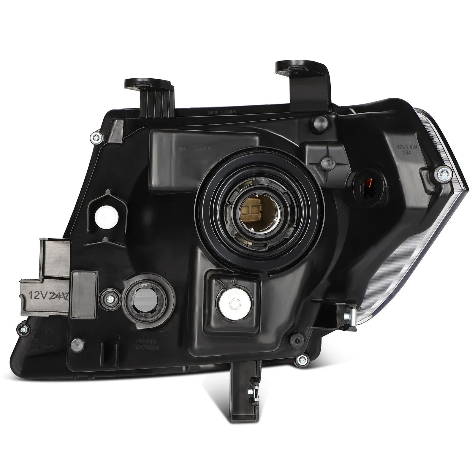 Pair Kit Headlights Assembly For 2009-2021 Nissan For Frontier Truck Black Amber KOEEP [10]