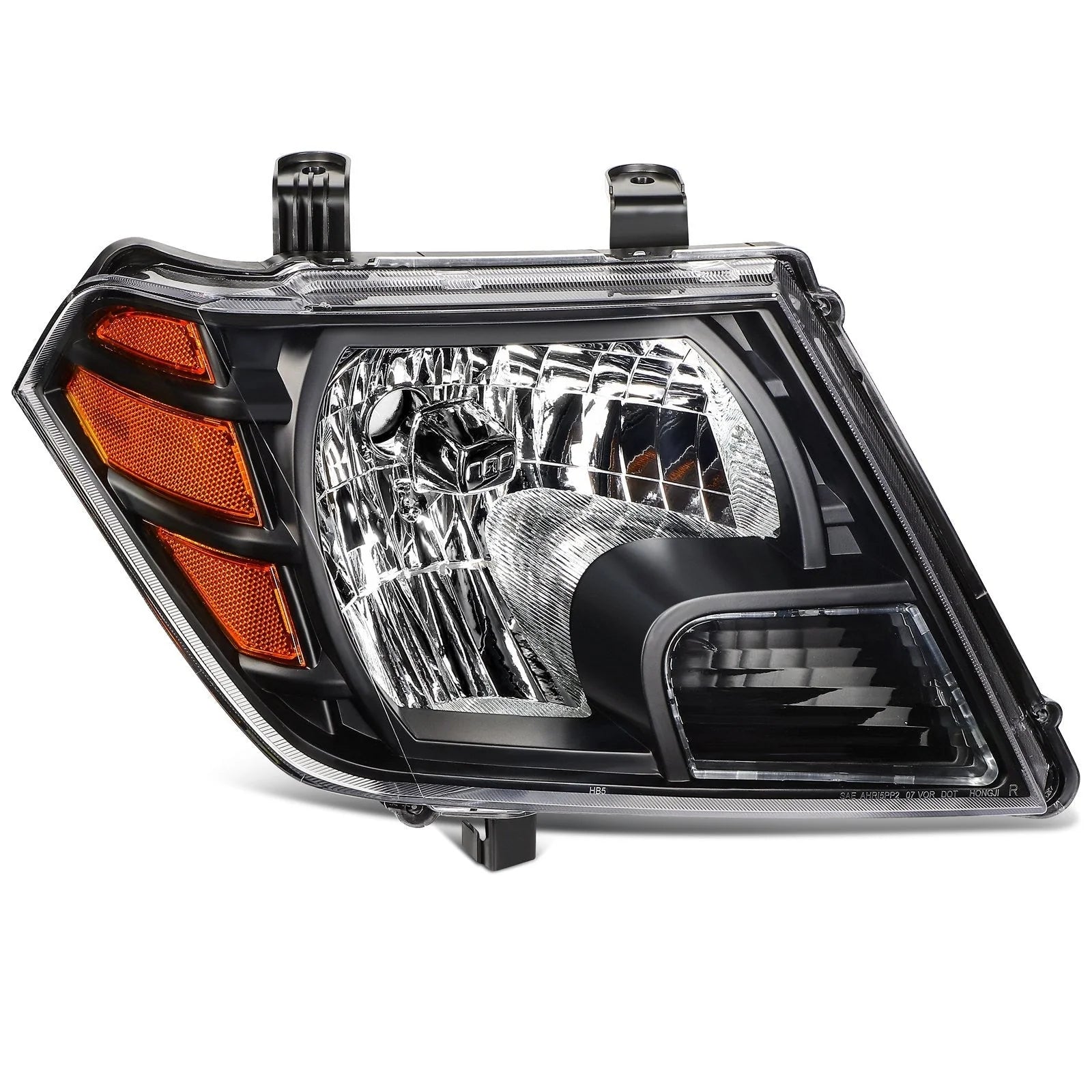 Pair Kit Headlights Assembly For 2009-2021 Nissan For Frontier Truck Black Amber KOEEP [6]