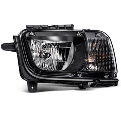 Pair Kit Headlights Assembly For 2010-2013 Chevrolet Camaro 3.6L 6.2L Black KOEEP [2]