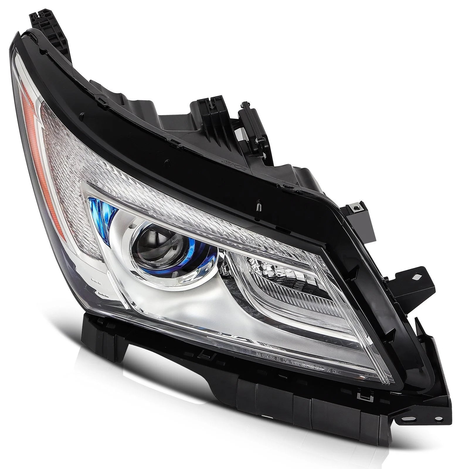 Pair Kit Headlights Assembly For 2014-2016 Buick LaCrosse 2.4L 3.6L Chrome Amber 6B93BC-57 [5]