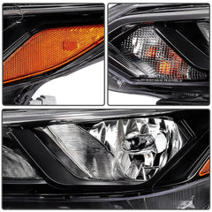 Pair Kit Headlights Assembly For 2024-2025 Nissan For Sentra 2.0L Black Amber 6B93BC-57 [4]