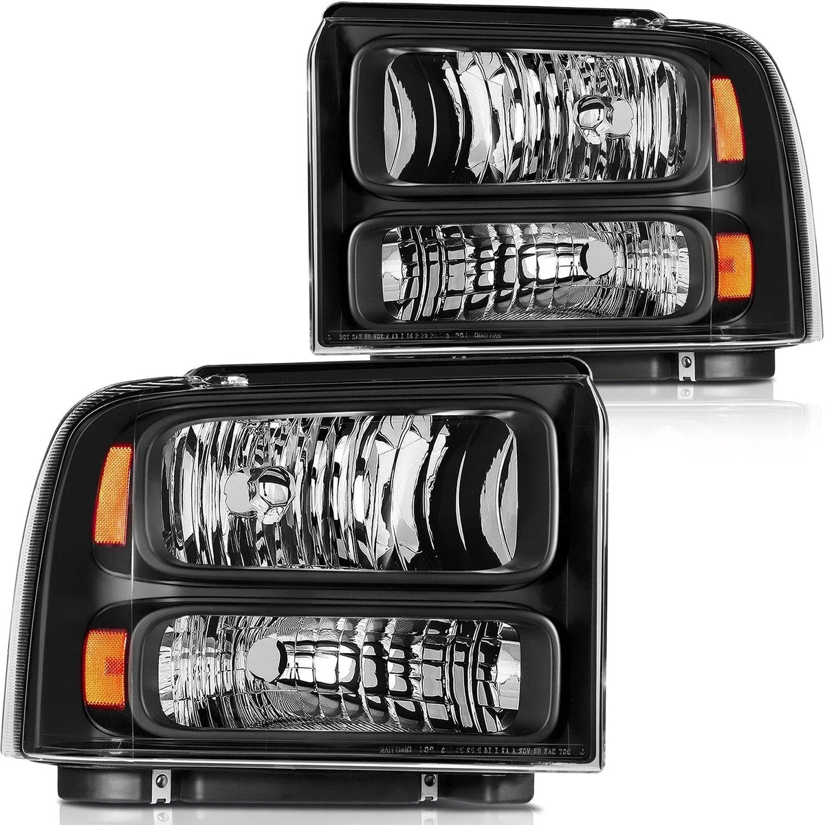 Pair Kit Headlights For 1999-05 Ford F-250/F-350/F-450 2003-04 Ford Excursio KOEEP [1]