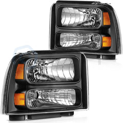 Pair Kit Headlights For 1999-05 Ford F-250/F-350/F-450 2003-04 Ford Excursio KOEEP [2]
