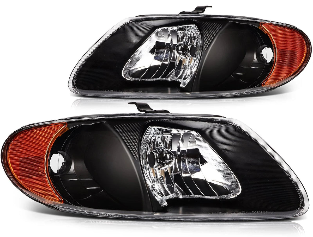 Pair Kit Headlights For 2001-2007 Dodge Caravan Chrysler Town&Country Voyager 6B93BC-57 [1]