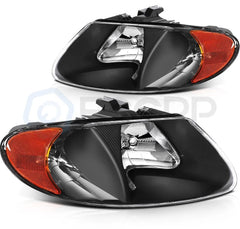 Pair Kit Headlights For 2001-2007 Dodge Caravan Chrysler Town&Country Voyager 6B93BC-57 [2]